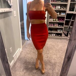 bar III skirt and crop set